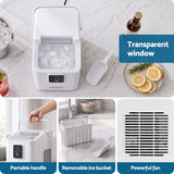 Darrahopens Appliances > Kitchen Appliances > Ice Makers Devanti Ice Maker 11-12kg Portable Bullet Cube Machine White In Australia - Darrahopens