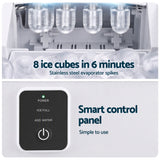 Darrahopens Appliances > Kitchen Appliances > Ice Makers Devanti Ice Maker 11-12kg Portable Bullet Cube Machine White In Australia - Darrahopens