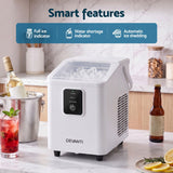 Darrahopens Appliances > Kitchen Appliances > Ice Makers Devanti Ice Maker 11-12kg Portable Bullet Cube Machine White In Australia - Darrahopens