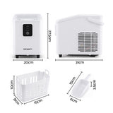 Darrahopens Appliances > Kitchen Appliances > Ice Makers Devanti Ice Maker 11-12kg Portable Bullet Cube Machine White In Australia - Darrahopens