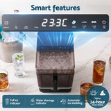 Darrahopens Appliances > Kitchen Appliances > Ice Makers Devanti Ice Maker 23kg Portable Basket Square Cube Machine Black In Australia - Darrahopens
