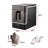 Darrahopens Appliances > Kitchen Appliances > Ice Makers Devanti Ice Maker 23kg Portable Basket Square Cube Machine Black In Australia - Darrahopens