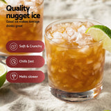Darrahopens Appliances > Kitchen Appliances > Ice Makers Devanti Ice Maker Machine 15kg Nugget Chewable Ice Cube