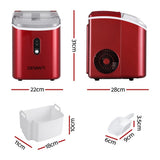 Darrahopens Appliances > Kitchen Appliances > Ice Makers Devanti Ice Maker Machine 15kg Nugget Chewable Ice Cube
