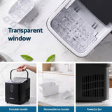 Darrahopens Appliances > Kitchen Appliances > Ice Makers Devanti Ice Maker Portable Ice Machine Countertop Bullet Cube 12KG Black In Australia - Darrahopens