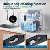 Darrahopens Appliances > Kitchen Appliances > Ice Makers Devanti Ice Maker Portable Ice Machine Countertop Bullet Cube 12KG Black In Australia - Darrahopens