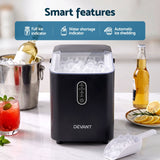 Darrahopens Appliances > Kitchen Appliances > Ice Makers Devanti Ice Maker Portable Ice Machine Countertop Bullet Cube 12KG Black In Australia - Darrahopens