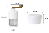 Darrahopens Appliances > Kitchen Appliances > Ice Makers Manual Ice Crusher Shaver Portable Shaved Ice Machine Hand Snow Cone Maker