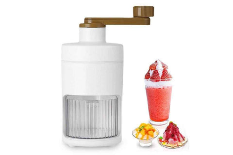 Darrahopens Appliances > Kitchen Appliances > Ice Makers Manual Ice Crusher Shaver Portable Shaved Ice Machine Hand Snow Cone Maker