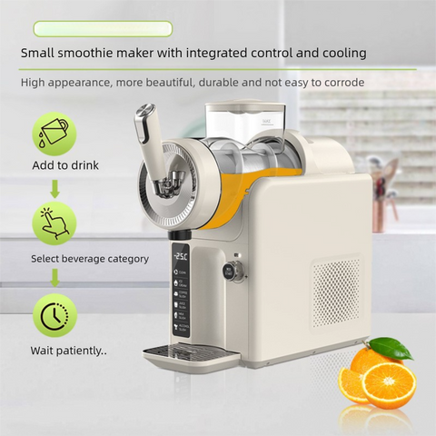 Darrahopens Appliances > Kitchen Appliances > Ice Makers White Compact Home Cold Drink & Ice Cream Maker – Multi-Functional Slush, Milkshake, Coffee, Cocktail & Ice Cream Machine with Auto-Clean Function (AU Plug)