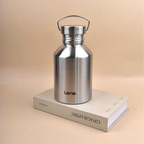 Darrahopens Appliances > Kitchen Appliances > Kettles 2L Large Capacity Outdoor Sports Adventure Water Bottle - Food-Grade 304 Stainless Steel with Portable Handle & 7cm Wide Mouth