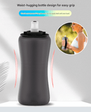 Darrahopens Appliances > Kitchen Appliances > Kettles Black Collapsible Handheld Running Flask - 350ml Lightweight Silicone Water Bottle with Bite Valve