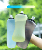 Darrahopens Appliances > Kitchen Appliances > Kettles Black Collapsible Handheld Running Flask - 350ml Lightweight Silicone Water Bottle with Bite Valve