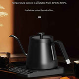 Darrahopens Appliances > Kitchen Appliances > Kettles Black Gooseneck Electric Kettle with Temperature Control - 0.8L Smart Pour Over Coffee Kettle