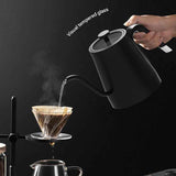 Darrahopens Appliances > Kitchen Appliances > Kettles Black Gooseneck Electric Kettle with Temperature Control - 0.8L Smart Pour Over Coffee Kettle