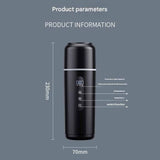 Darrahopens Appliances > Kitchen Appliances > Kettles Black Portable Car Electric Kettle 12V/24V Universal USB Travel Water Boiler 500ml 316 Stainless Steel Smart Temperature Control