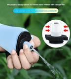 Darrahopens Appliances > Kitchen Appliances > Kettles Blue Collapsible Handheld Running Flask - 350ml Lightweight Silicone Water Bottle with Bite Valve