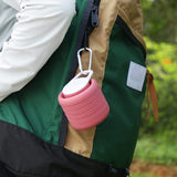 Darrahopens Appliances > Kitchen Appliances > Kettles Blue Collapsible Silicone Water Bottle Portable Travel Sports Cup with Carabiner Clip Foldable Design for Camping Hiking & Gym Teal