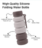 Darrahopens Appliances > Kitchen Appliances > Kettles Brown Collapsible Silicone Water Bottle - 510ml Portable Food-Grade Travel & Sports Drink Flask
