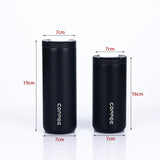 Darrahopens Appliances > Kitchen Appliances > Kettles Gold Sleek Insulated Stainless Steel Coffee Tumbler Set (400ml & 500ml) - One-Touch Lid Travel Mugs