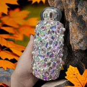 Darrahopens Appliances > Kitchen Appliances > Kettles Pink Square Crystal Handmade Luxury Diamond Insulated Water Bottle – Bling Rhinestone 304 Stainless Steel Pocket Mug (260ml)
