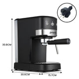 Darrahopens Appliances > Kitchen Appliances > Kettles Pronti Breakfast Set with 1.25L Coffee Machine, Silver Noir Toaster & Kettle