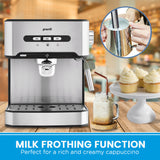 Darrahopens Appliances > Kitchen Appliances > Kettles Pronti Breakfast Set with 1.6L Coffee Machine, Silver Noir Toaster & Kettle