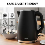 Darrahopens Appliances > Kitchen Appliances > Kettles Pronti Silver Noir Collection 1.7L Electric Kettle