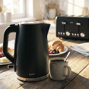 Darrahopens Appliances > Kitchen Appliances > Kettles Pronti Silver Noir Collection 1.7L Electric Kettle