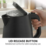 Darrahopens Appliances > Kitchen Appliances > Kettles Pronti Silver Noir Collection 1.7L Electric Kettle