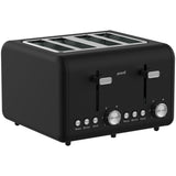 Darrahopens Appliances > Kitchen Appliances > Kettles Pronti Silver Noir Collection 4 Slice Toaster and Kettle Bundle