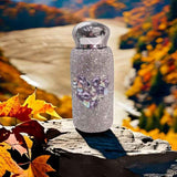 Darrahopens Appliances > Kitchen Appliances > Kettles Purple Heart Pattern Handmade Luxury Diamond Insulated Water Bottle – Bling Rhinestone 304 Stainless Steel Pocket Mug (260ml)