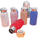 Darrahopens Appliances > Kitchen Appliances > Kettles Red Peacock Pattern Handmade Luxury Diamond Insulated Water Bottle – Bling Rhinestone 304 Stainless Steel Pocket Mug (260ml)
