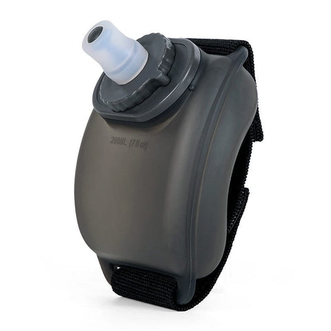 Darrahopens Appliances > Kitchen Appliances > Kettles Wearable Sports Wrist Water Bottle - 200ml BPA-Free Silicone Flask with Adjustable Strap & Bite Valve(Black)