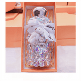 Darrahopens Appliances > Kitchen Appliances > Kettles White Baby Bear Handmade Luxury Diamond Insulated Water Bottle – Bling Rhinestone 304 Stainless Steel Pocket Mug (260ml)