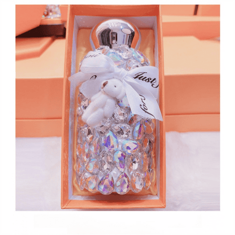 Darrahopens Appliances > Kitchen Appliances > Kettles White Baby Bear Handmade Luxury Diamond Insulated Water Bottle – Bling Rhinestone 304 Stainless Steel Pocket Mug (260ml)