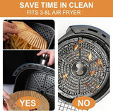 Darrahopens Appliances > Kitchen Appliances > Kitchen Appliance Accessories 100 Airfryer Baking Pans - Round Baking Pans 23cm - Food Safe - BPA Free - Non-Stick Airfryer Pans - Easy to Clean - Suitable for Airfryers from 3-8 litres