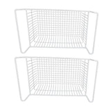 Darrahopens Appliances > Kitchen Appliances > Kitchen Appliance Accessories 2Pcs Freezer Organizer Bins Steel Wire Large Capacity Strong Bearing Freezer Basket with Handle for Closet Countertops 49.5 X 29 X 27cm / 19.5 X 11.4 X 10.6in (L X W X H) with 9cm / 3.5in Handle In Australia - Darrahopens