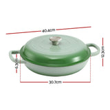 Darrahopens Appliances > Kitchen Appliances > Kitchen Appliance Accessories 5-Star Chef 3.3L Enameled Cast Iron Dutch Oven Pot with Lid for Sourdough Bread Baking