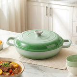 Darrahopens Appliances > Kitchen Appliances > Kitchen Appliance Accessories 5-Star Chef 3.3L Enameled Cast Iron Dutch Oven Pot with Lid for Sourdough Bread Baking