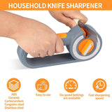 Darrahopens Appliances > Kitchen Appliances > Kitchen Appliance Accessories 6-in-1 Rotary Knife Sharpener, Adjustable Multi-Function Sharpener for Kitchen Knives and Scissors, Gray