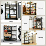 Darrahopens Appliances > Kitchen Appliances > Kitchen Appliance Accessories Artiss 4-Tier Kitchen Rack Microwave Bakers Storage Shelf with 3 Baskets Wheels