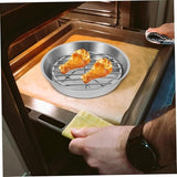 Darrahopens Appliances > Kitchen Appliances > Kitchen Appliance Accessories Baking tray for air fryer - Air fryer baking pan - Air fryer accessories - Baking tray with rack - Made of 304 stainless steel - 12 cm