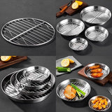 Darrahopens Appliances > Kitchen Appliances > Kitchen Appliance Accessories Baking tray for air fryer - Air fryer baking pan - Air fryer accessories - Baking tray with rack - Made of 304 stainless steel - 20 cm