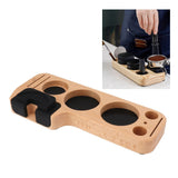 Darrahopens Appliances > Kitchen Appliances > Kitchen Appliance Accessories Coffee Tamping Station Beech Comfortable Grip Coffee Filter Tamper Holder with Pads for Coffee Making 58mm/2.3in In Australia - Darrahopens