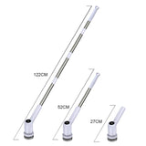 Darrahopens Appliances > Kitchen Appliances > Kitchen Appliance Accessories Electric Spin Scrubber Power Shower Cleaning Brush with Extendable Handle & 8 Brush Heads for Bathtub Tile Grout Kitchen Window and Floor