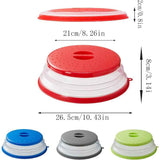 Darrahopens Appliances > Kitchen Appliances > Kitchen Appliance Accessories Foldable Microwave Cover, 2 Pieces Foldable Microwave Cover, Food Heating Cover Microwave Splatter Cover With Steam