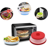 Darrahopens Appliances > Kitchen Appliances > Kitchen Appliance Accessories Foldable Microwave Cover, 2 Pieces Foldable Microwave Cover, Food Heating Cover Microwave Splatter Cover With Steam