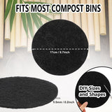 Darrahopens Appliances > Kitchen Appliances > Kitchen Appliance Accessories Kitchen Compost Bin Filters - 6-Pack Replacement Countertop Compost Bin Filters - Round 6.7 Inches