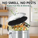 Darrahopens Appliances > Kitchen Appliances > Kitchen Appliance Accessories Kitchen Compost Bin Filters - 6-Pack Replacement Countertop Compost Bin Filters - Round 6.7 Inches